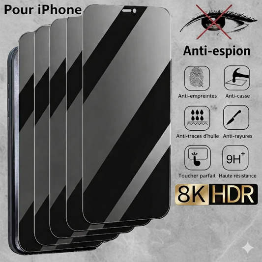 Protection d'écrans anti espions Pour iPhone